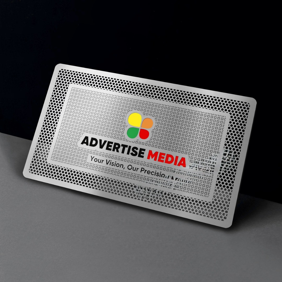 Nickle Colored Metal visiting card